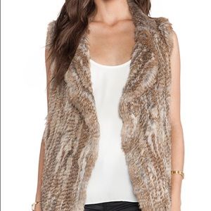 Joie Andoni Rabbit Fur Vest